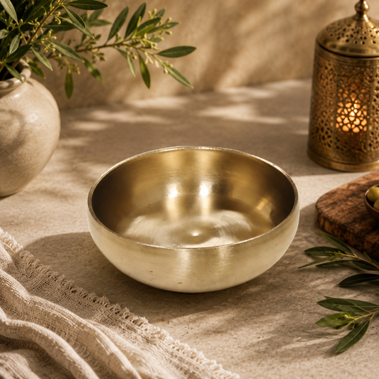 Bronze Halva Plate - Curve