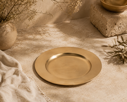 Bronze Plate - Rice (Deep)