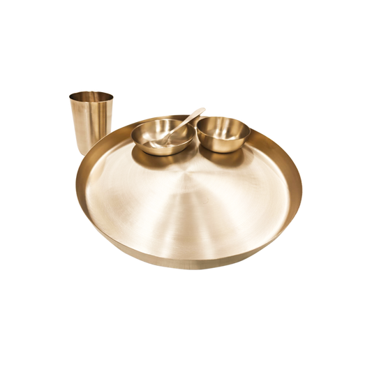 Bronze Dinner Set - Platinum | 5 Items
