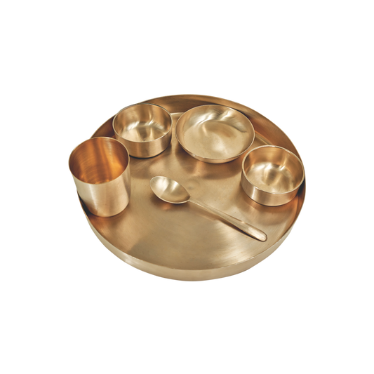 Bronze Dinner Set - Thali | 6 Items
