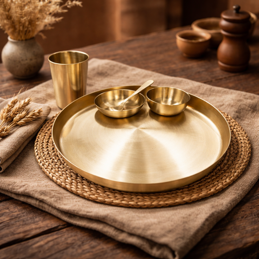 Bronze Dinner Set - Delight | Thali XX"