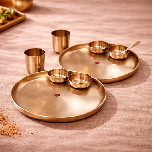 Bronze Dinner Set - Gold | 10 Items