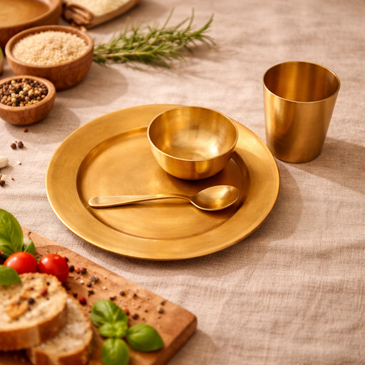 Bronze Dinner Set - Italian | 4 Items