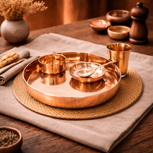 Bronze Dinner Set - Thali | 5 Items