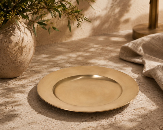 Bronze Plate - Rice (Deep)