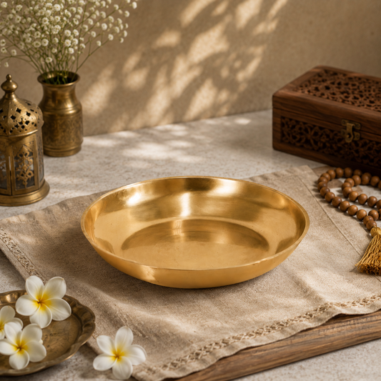 Bronze Plate - Tarbhana (Pooja Thali)