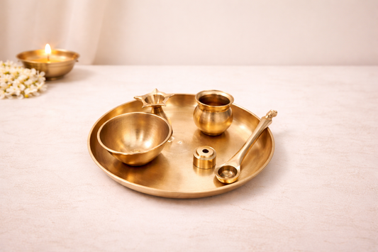 Bronze Pooja Set