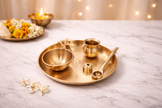 Bronze Pooja Set