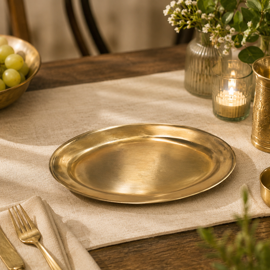 Bronze Plate - Oval