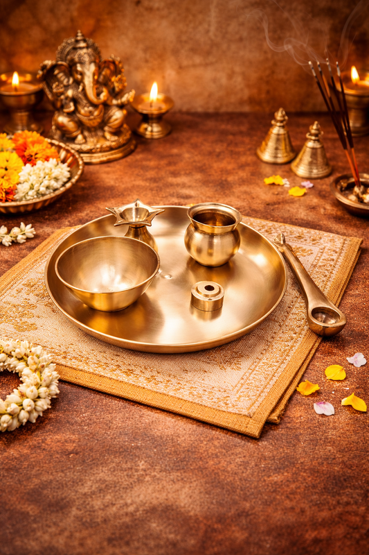 Bronze Pooja Set - Tarbhana