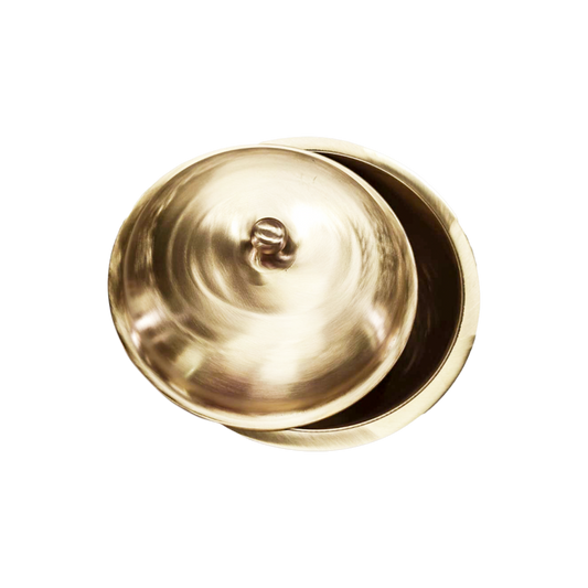 Bronze Handi with Lid - Ruby